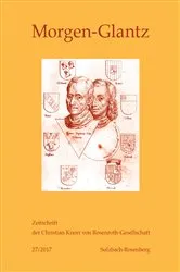 Book cover of Morgen-Glantz 27 (2017) by Knorr von Rosenroth Gesellschaft e.V.