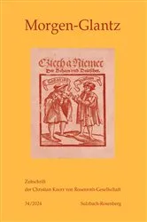 Book cover of Morgen-Glantz 34 (2024) by Knorr von Rosenroth Gesellschaft e.V.