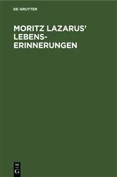 Book cover of Moritz Lazarus’ Lebenserinnerungen by Unknown