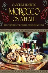 Book cover of Morocco on a Plate by Caroline Hofberg