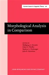 Book cover of Morphological Analysis in Comparison by Wolfgang U. Dressler