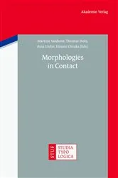 Book cover of Morphologies in Contact by Martine Vanhove