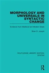 Book cover of Morphology and Universals in Syntactic Change by Unknown