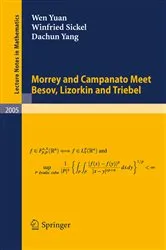 Book cover of Morrey and Campanato Meet Besov, Lizorkin and Triebel by Unknown