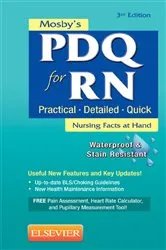 Book cover of Mosby's PDQ for RN - E-Book (3rd ed.) by Mosby