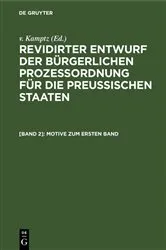 Book cover of Motive zum ersten Band by v. Kamptz