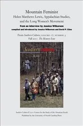 Book cover of Mountain Feminist: Helen Matthews Lewis, Appalachian Studies, and the Long Women's Movement by Jessica Wilkerson