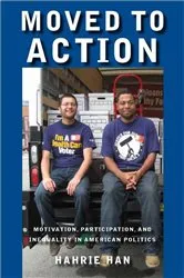 Book cover of Moved to Action by Hahrie C. Han