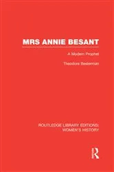 Book cover of Mrs Annie Besant by Theodore Besterman