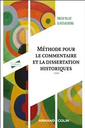 Book cover of Méthode pour le commentaire et la dissertation historiques - 5éd. (5th ed.) by Vincent Milliot