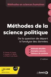 Book cover of Méthodes de la science politique : De la question de départ à l'analyse des données (2nd ed.) by Jean-Benoît Pilet