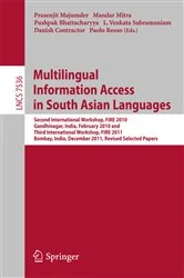 Book cover of Multi-lingual Information Access in South Asian Languages by Prasenjit Majumder