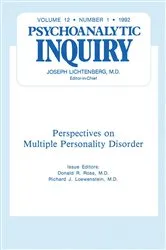 Book cover of Multiple Personality Disorder by Unknown