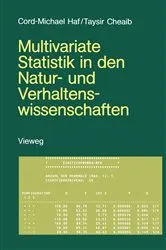 Book cover of Multivariate Statistik in den Natur- und Verhaltenswissenschaften by Cord-Michael Haf