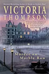 Book cover of Murder on Marble Row by Victoria Thompson
