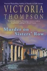 Book cover of Murder on Sisters' Row by Victoria Thompson