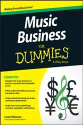 Book cover of Music Business For Dummies by Loren Weisman