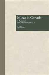 Book cover of Music in Canada by Carl Morey