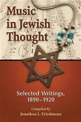 Book cover of Music in Jewish Thought by Jonathan L. Friedmann