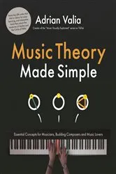 Book cover of Music Theory Made Simple by Adrian Valia