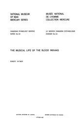 Book cover of Musical life of the Blood Indians by Robert Witmer