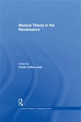 Book cover of Musical Theory in the Renaissance by CristleCollins Judd