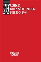 Book cover of Musik in Baden Würtemberg, Band 1: Jahrbuch 1996 by Georg Günther
