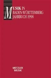 Book cover of Musik in Baden-Württemberg, Band 5: Jahbuch 1998 by Georg Günther