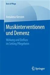 Book cover of Musikinterventionen und Demenz by Annalena Kersten