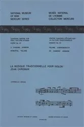 Book cover of Musique traditionnelle pour violon by Carmelle Bégin