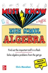 Book cover of Must Know High School Algebra by Christopher Monahan