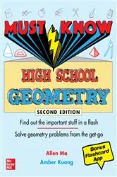 Book cover of Must Know High School Geometry, Second Edition (2nd ed.) by Allen Ma