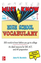 Book cover of Must Know High School Vocabulary by Jane R. Burstein