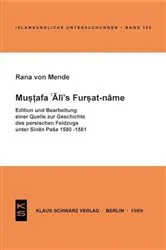 Book cover of Mustafa 'Ali's Fursat-name by Rana von Mende