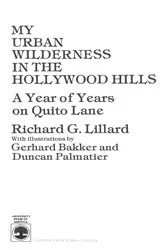 Book cover of My Urban Wilderness in the Hollywood Hills by Richard Gordon Lillard