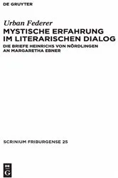 Book cover of Mystische Erfahrung im literarischen Dialog by Urban Federer