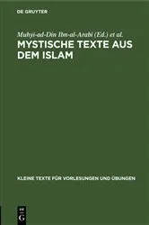Book cover of Mystische Texte aus dem Islam by Muhyi-ad-Din Ibn-al-Arabi