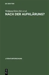 Book cover of Nach der Aufklärung? by Wolfgang Klein