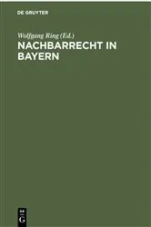 Book cover of Nachbarrecht in Bayern by Unknown