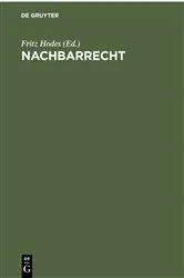 Book cover of Nachbarrecht by Unknown