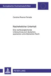 Book cover of Nachehelicher Unterhalt by Carolina Riveros Ferrada