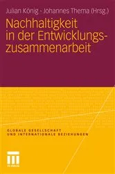 Book cover of Nachhaltigkeit in der Entwicklungszusammenarbeit by Julian König