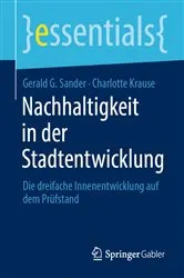 Book cover of Nachhaltigkeit in der Stadtentwicklung by Gerald G. Sander