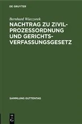 Book cover of Nachtrag zu Zivilprozessordnung und Gerichtsverfassungsgesetz by Unknown