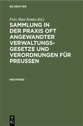 Book cover of Nachtrag by Fritz Stier-Somlo