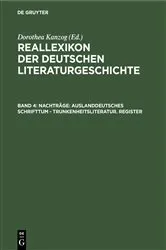 Book cover of Nachträge: Auslanddeutsches Schrifttum - Trunkenheitsliteratur. Register by Paul Merker