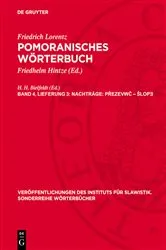Book cover of Nachträge: Přezevwč – šlopǝ by Friedhelm Hintze