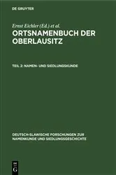 Book cover of Namen- und Siedlungskunde by Ernst Eichler