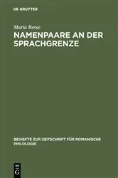 Book cover of Namenpaare an der Sprachgrenze by Unknown