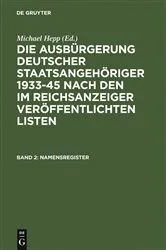 Book cover of Namensregister by Michael Hepp